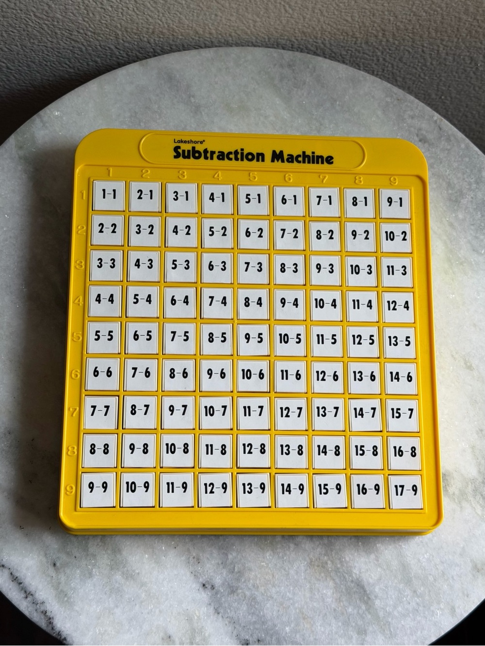 Lakeshore Subtraction Machine - Yellow Educational Toy